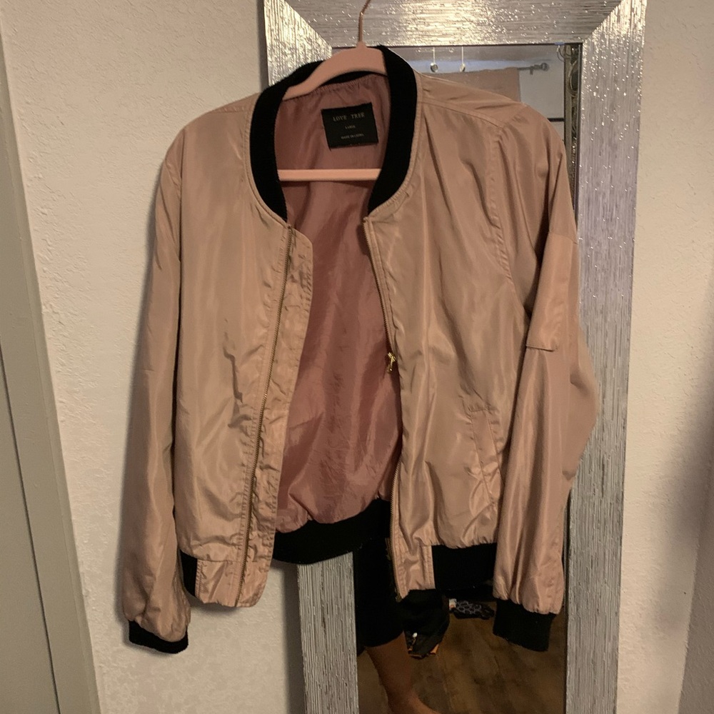 Pink bomber jacket